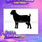Free Mountain Goat Free Silhouette Vector Art Free SVG - Instant Download