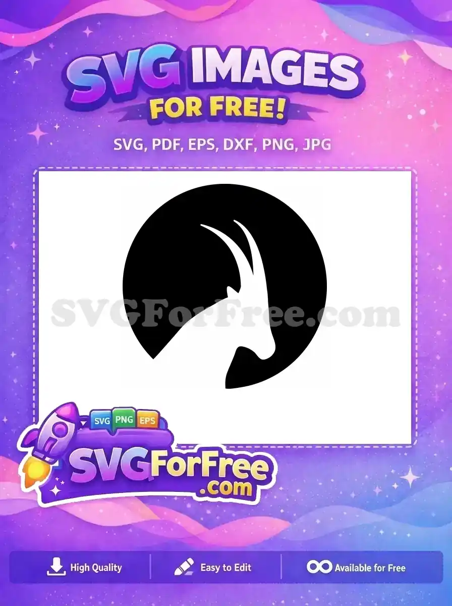 Free Farm Animal Horns Free Goat Silhouette Simple Free SVG