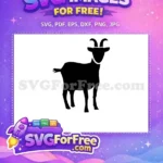 Free Mountain Goat Free Silhouette Farm Animal Free SVG - Instant Download