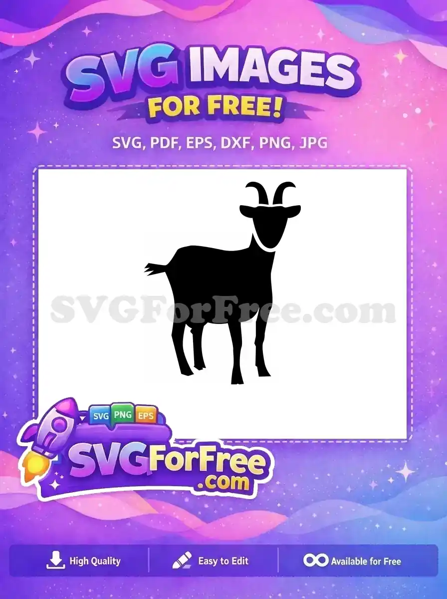 Free Mountain Goat Free Silhouette Farm Animal Free SVG
