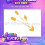 Free Golden Wheat Free Simple Gold Line Art Flower Free SVG - Instant Download