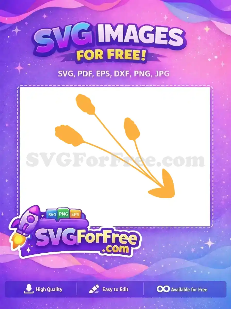 Free Golden Wheat Free Simple Gold Line Art Flower Free SVG
