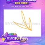 Free Golden Petal Free Minimalist Line Gold Flower Free SVG - Instant Download