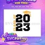 Free Golden Class Of Free Graduation Cap Free SVG - Instant Download
