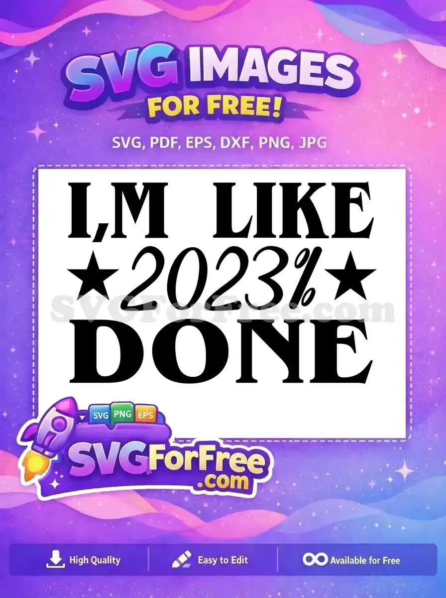 Free Class 2023 Free Stars Design Graduation Free SVG