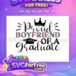 Free Cursive Proud Free Boyfriend Graduate Free SVG - Instant Download