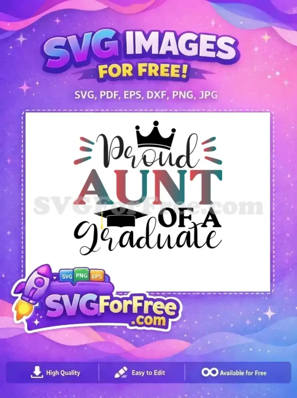 Free Proud Aunt Script Free Graduation Cap Quotes Free SVG