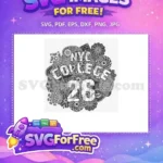Free Floral Ornaments Free NYC College Grunge Free SVG - Instant Download