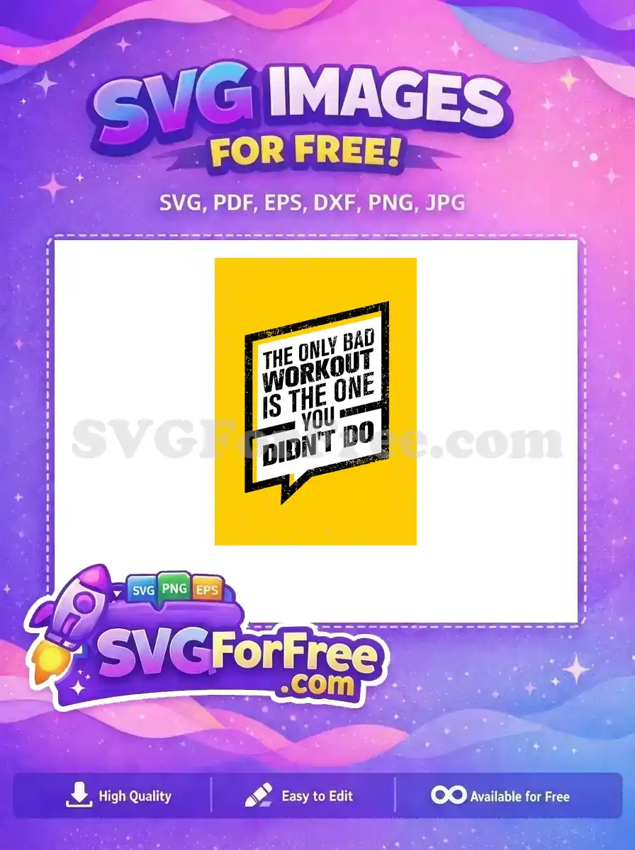 Free Motivational Quote Free Workout Grunge Typography Free SVG
