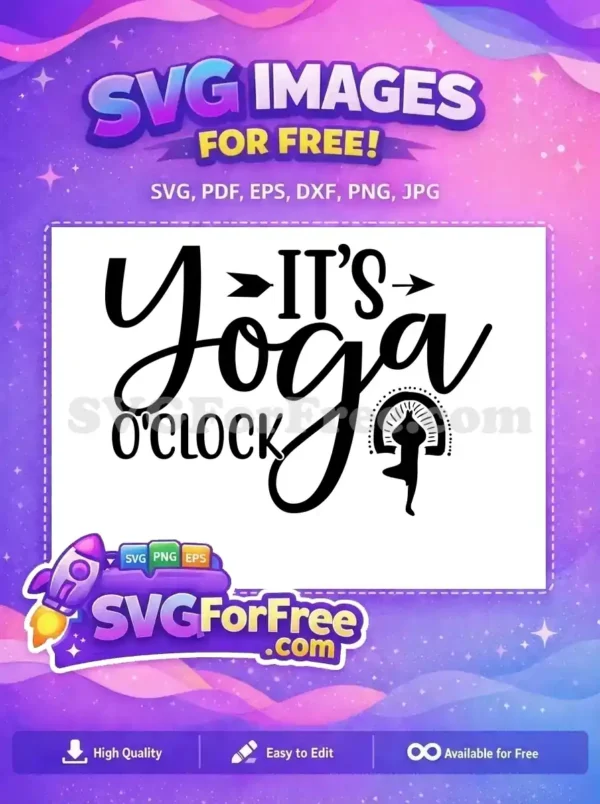 Free Yoga Pose Free Fitness Workout It's Yoga Free SVG
