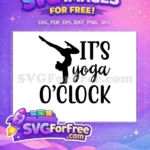 Free Yoga Pose Free Silhouette Gym Fitness Free SVG - Instant Download