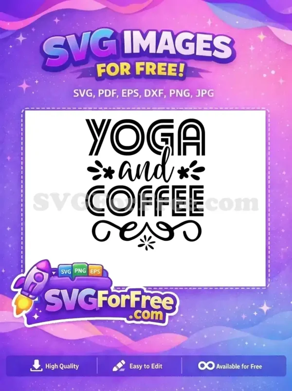 Free Yoga Coffee Free Silhouette Gym Fitness Free SVG Free Yoga Coffee Free Silhouette Gym Fitness Free SVG