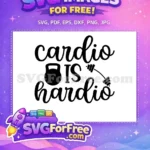 Free Gym Silhouette Free Fitness Motivation Workout Free SVG 3 - Instant Download