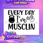 Free Gym Motivation Free Fitness Bodybuilding Workout Free SVG - Instant Download