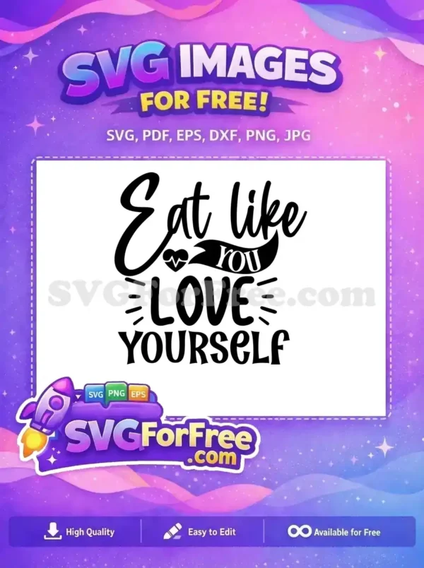 Free Eat Like You Free Heartbeat Line Gym Free SVG