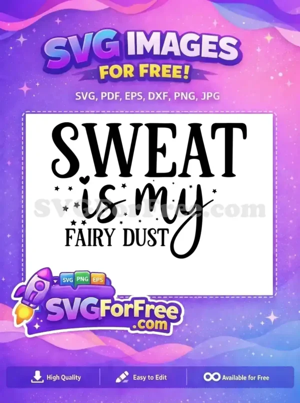 Free Sweat Stars Free Fairy Dust Gym Free SVG