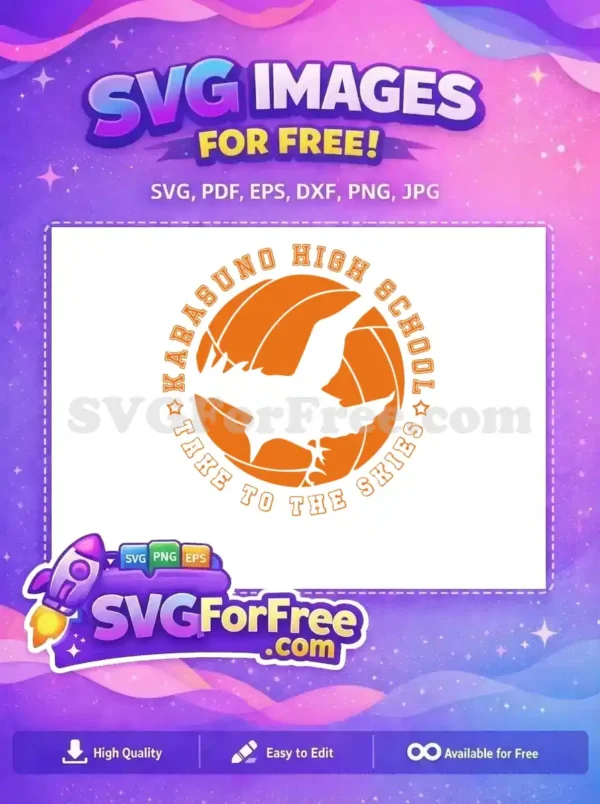 Free Karasuno Crow Silhouette Free Volleyball Graphic Haikyuu Free SVG