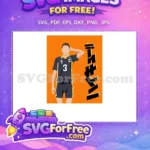 Free Number Three Jersey Free Animated Haikyuu Series Free SVG - Instant Download