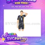 Free Number Three Jersey Free Haikyuu Anime Free SVG - Instant Download