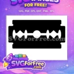 Free Razor Blade Free Hairdresser Silhouette Free SVG - Instant Download