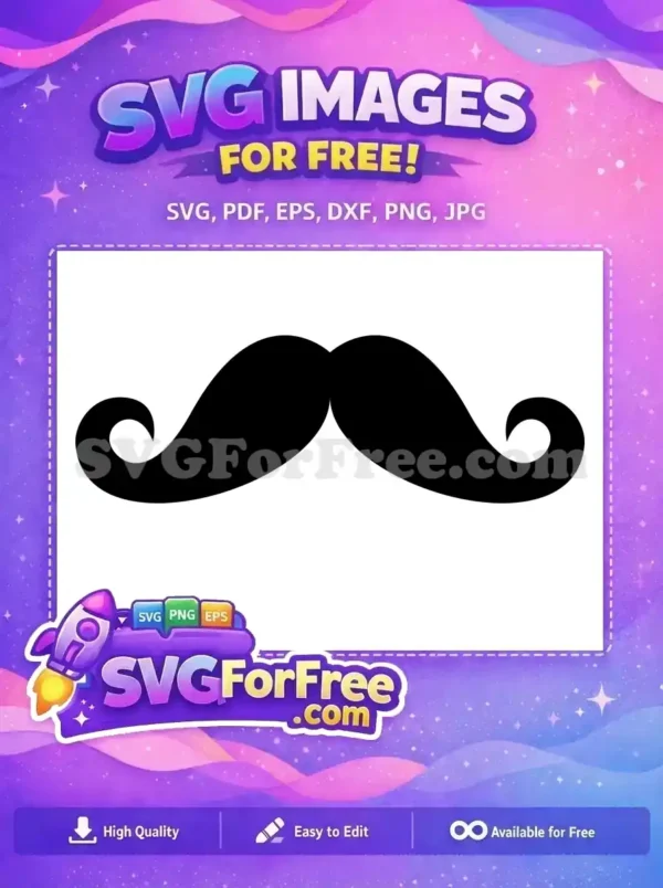 Free Gentlemanly Mustache Free Hairdresser Silhouette Free SVG