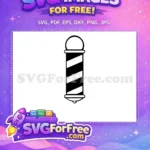 Free Barber Shop Free Pole Hairdresser Free SVG - Instant Download