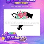 Free Red Roses Free Green Leaves Floral Free SVG - Instant Download