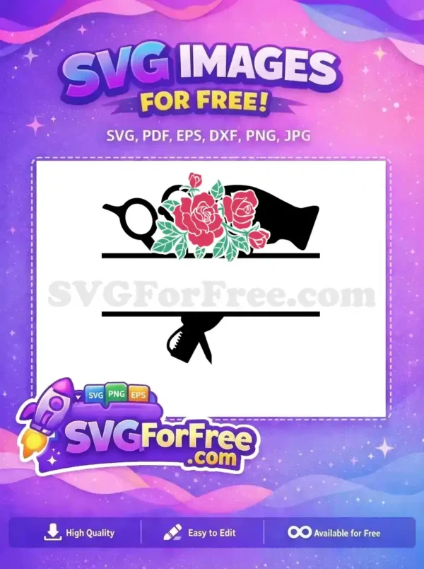 Free Red Roses Free Green Leaves Floral Free SVG