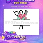 Free Red Roses Bouquet Free Green Leaves Floral Free SVG - Instant Download