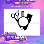 Free Hairdresser Silhouette Free Beauty Salon Free SVG - Instant Download