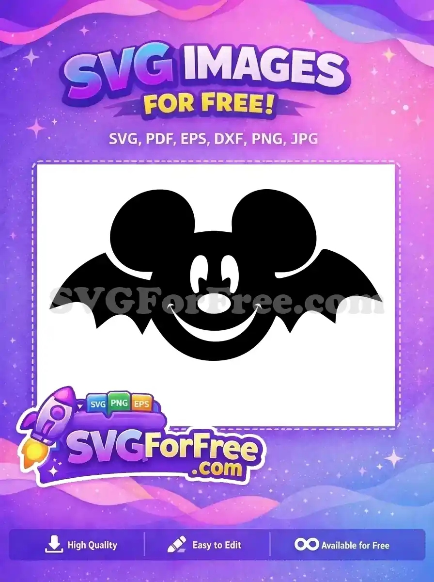 Free Happy Bat Free Halloween Character Thanksgiving Free SVG
