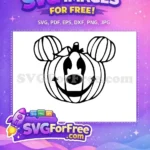 Free Smiling Jack O Lantern Free Mickey Mouse Halloween Free SVG - Instant Download