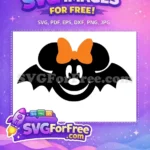 Free Orange Bow Free Bat Wings Halloween Free SVG - Instant Download
