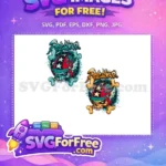 Free Skull Ride Loose Free Flaming Helmet Halloween Free SVG - Instant Download