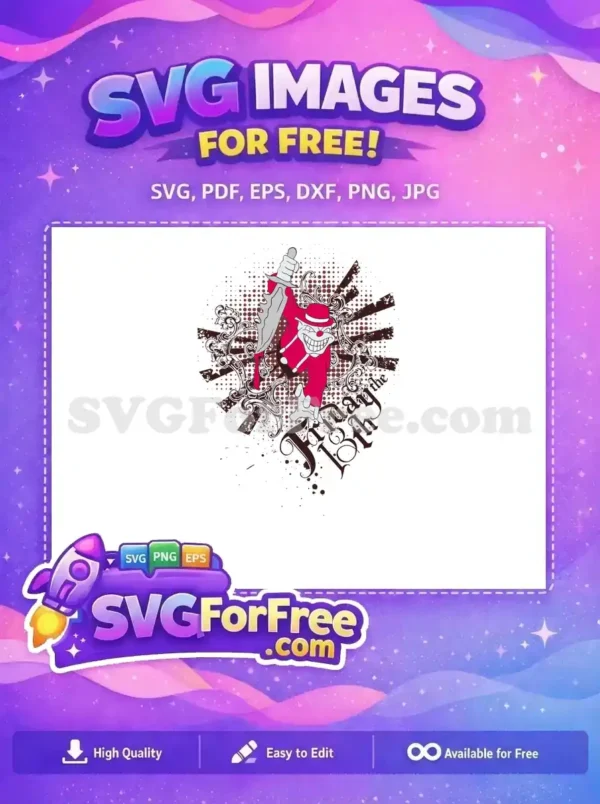 Free Evil Clown Free Bloody Knife Friday 13th Free SVG