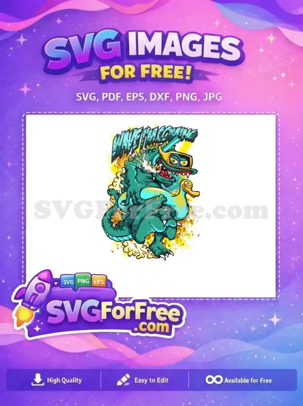 Free Snorkeling Monster Free Duck Inflatable Halloween Free SVG