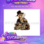 Free Top Hat Free Money Bags Halloween Free SVG - Instant Download
