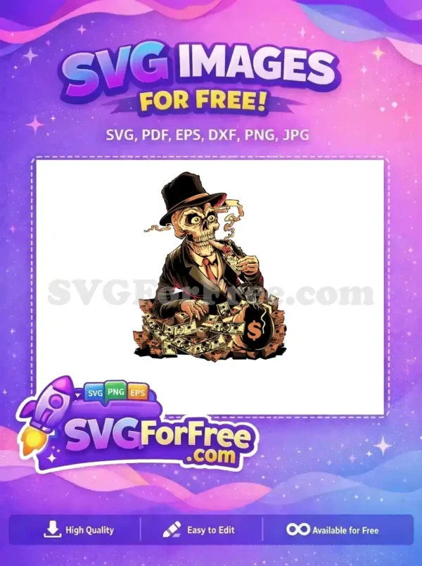 Free Top Hat Free Money Bags Halloween Free SVG
