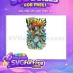 Free Blue Pirate Girl Free Skull Bikini Halloween Free SVG - Instant Download