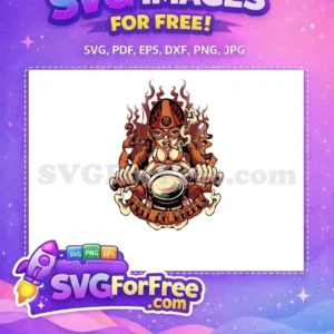 Free Biker Girl Smoking Free Motorcycle Helmet Halloween Free SVG