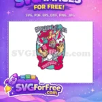 Free Red Helmet Free Cheerleader Girl Football Free SVG - Instant Download