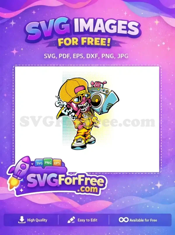Free Gold Teeth Free Boombox Halloween Character Free SVG