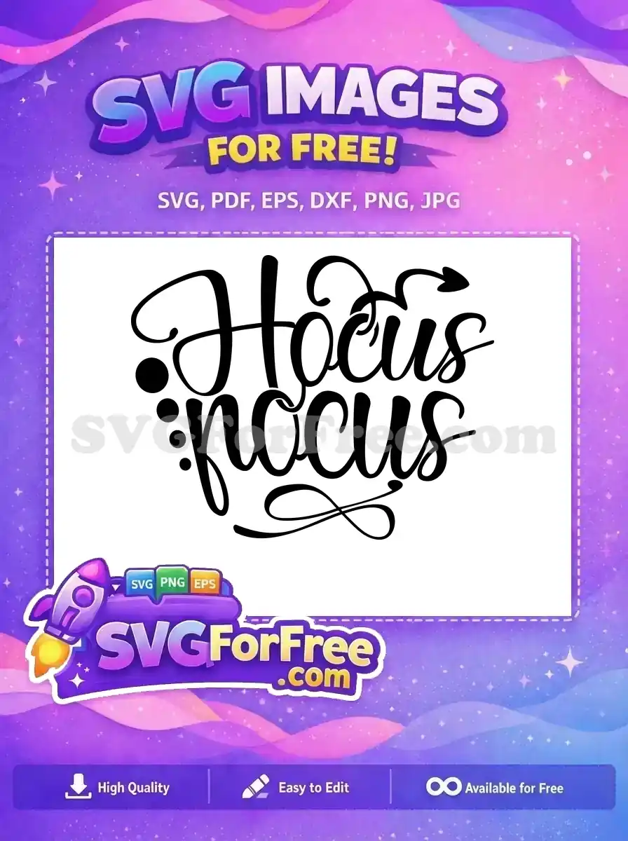 Free Cursive Font Free Halloween Elements Hocus Pocus Free SVG