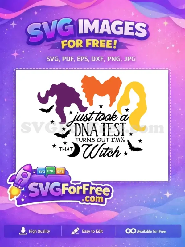Free Sister Silhouette Free Bats Stars Hocus Pocus Free SVG