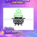 Free Green Smoke Free Black Cauldron Hocus Pocus Free SVG - Instant Download