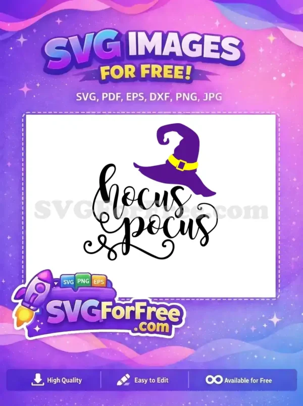 Free Purple Witch Hat Free Hocus Pocus Movie Free SVG Free Purple Witch Hat Free Hocus Pocus Movie Free SVG