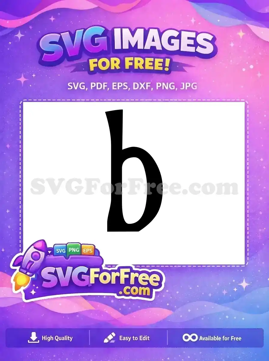 Free Letter Lowercase Free Black Initial Halloween Free SVG