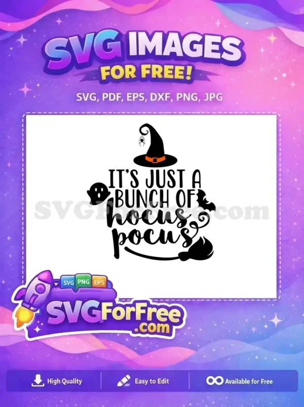 Free Witch Hat Free Ghost Bat Hocus Pocus Free SVG Free Witch Hat Free Ghost Bat Hocus Pocus Free SVG