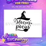 Free Pointed Witch Hat Free Stars Design Hocus Pocus Free SVG - Instant Download