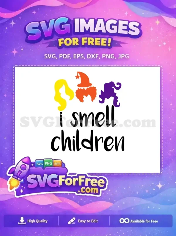 Free Yellow Hair Free Orange Hat Hocus Pocus Free SVG